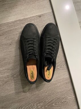 Thursday boot company Black Matte premier low top sneakers with cedar shoe trees